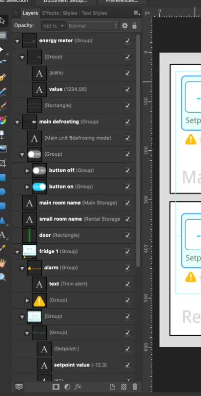 Layer naming