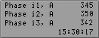 UBZ Indicator in view mode (load relay on)