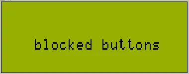 Indicator when keyboard is blocked